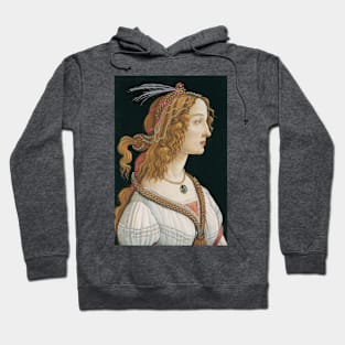 Idealized Portrait of a Lady (Portrait of Simonetta Vespucci as Nymph), Sandro Botticelli Hoodie